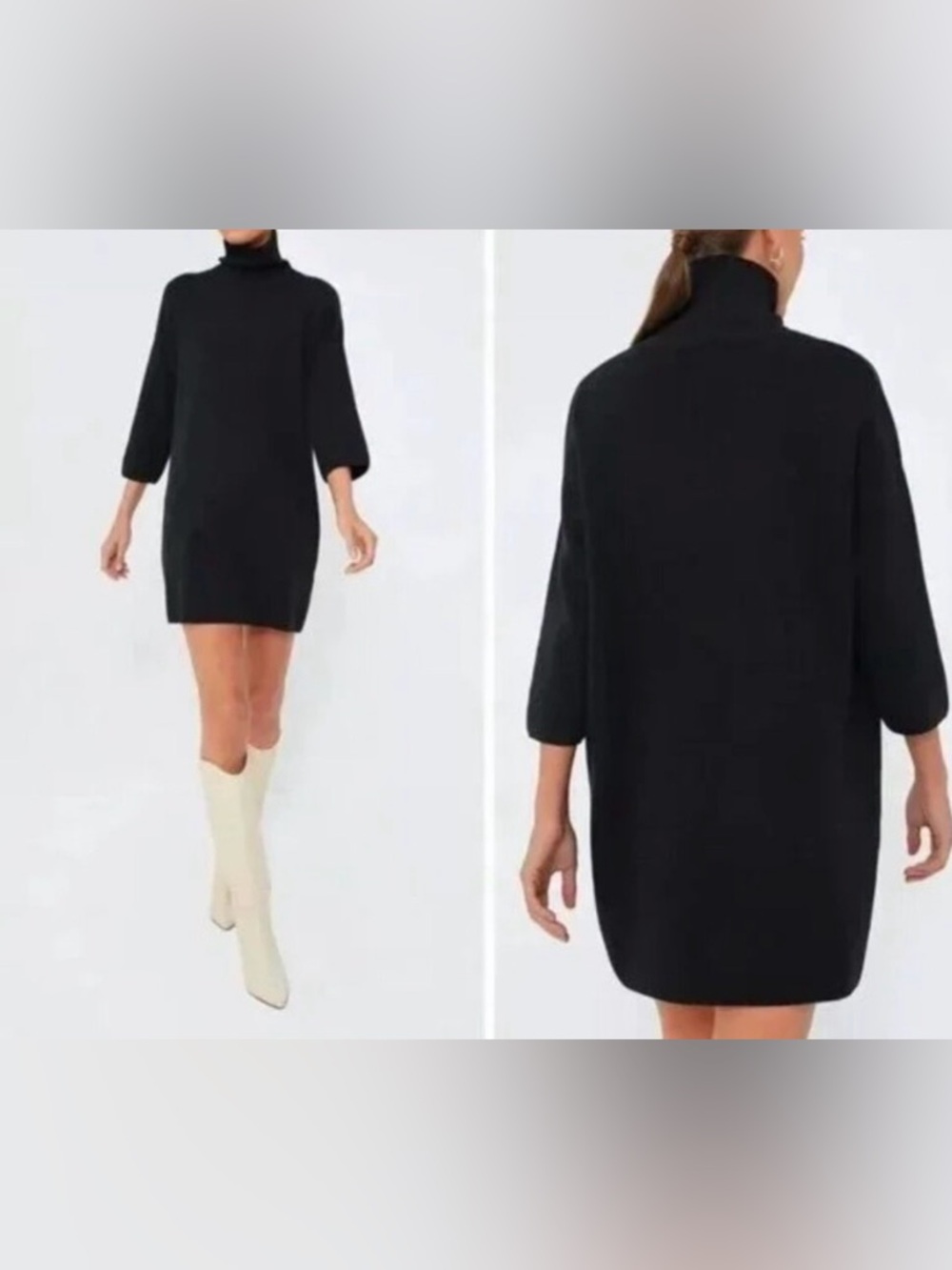 Pomander Place NWT Noir Vivianne Turtleneck with Shimmer in large